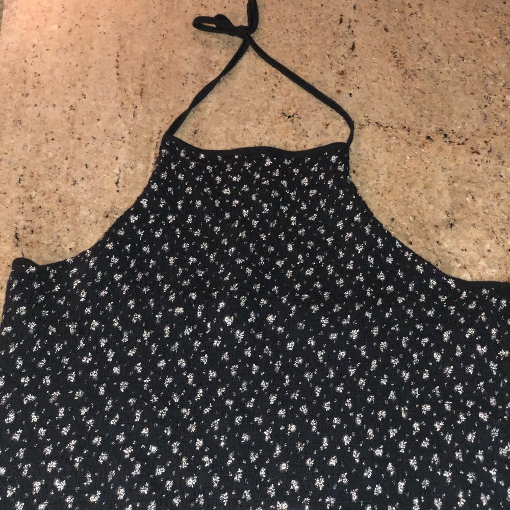 Tie up ruffled crop top